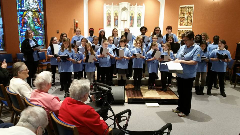 Choir performance at Cardinal Place